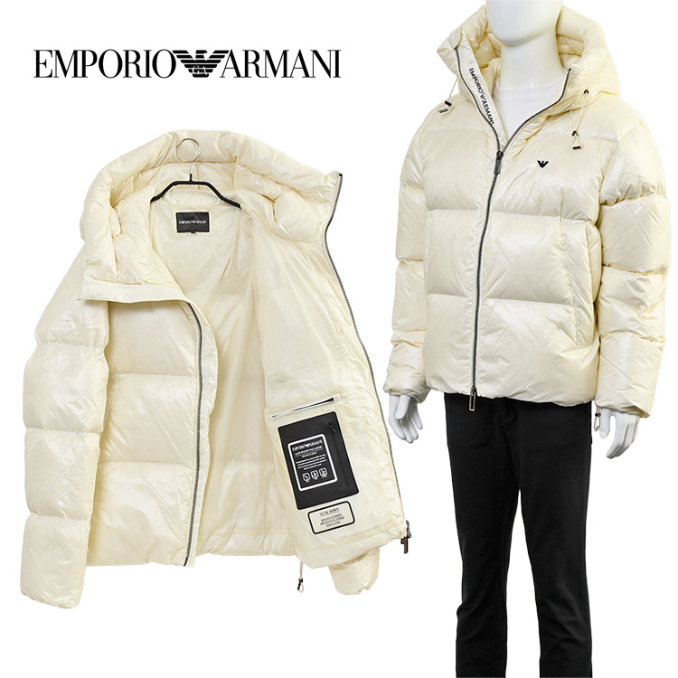 アルマーニ EMPORIO ARMANI ダウンジャケット シャイニーナイロン 6R1B97-1NKZZ-0128：ミルクホワイト :  ea14122309 : IMPORTBRAND JP - 通販 - Yahoo!ショッピング