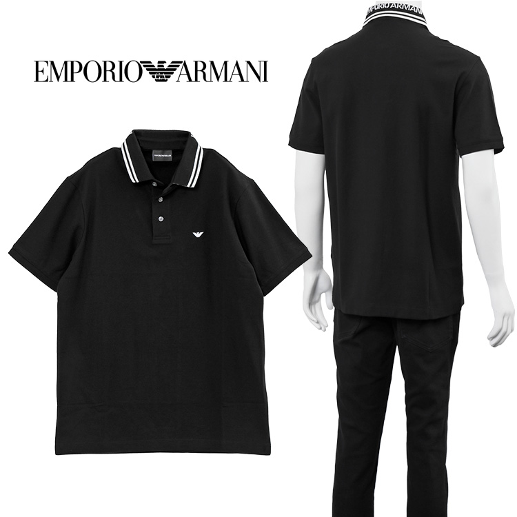 アルマーニ 襟 ロゴ ポロシャツ EMPORIO ARMANI 3R1F67-1JCYZ 