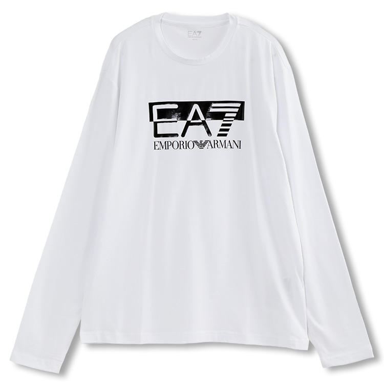 アルマーニ EMPORIO ARMANI EA7 ロンT 長袖 Tシャツ レギュラーフィット 6RPT64-PJ03Z-1100 ホワイト｜importbrand-jp｜02