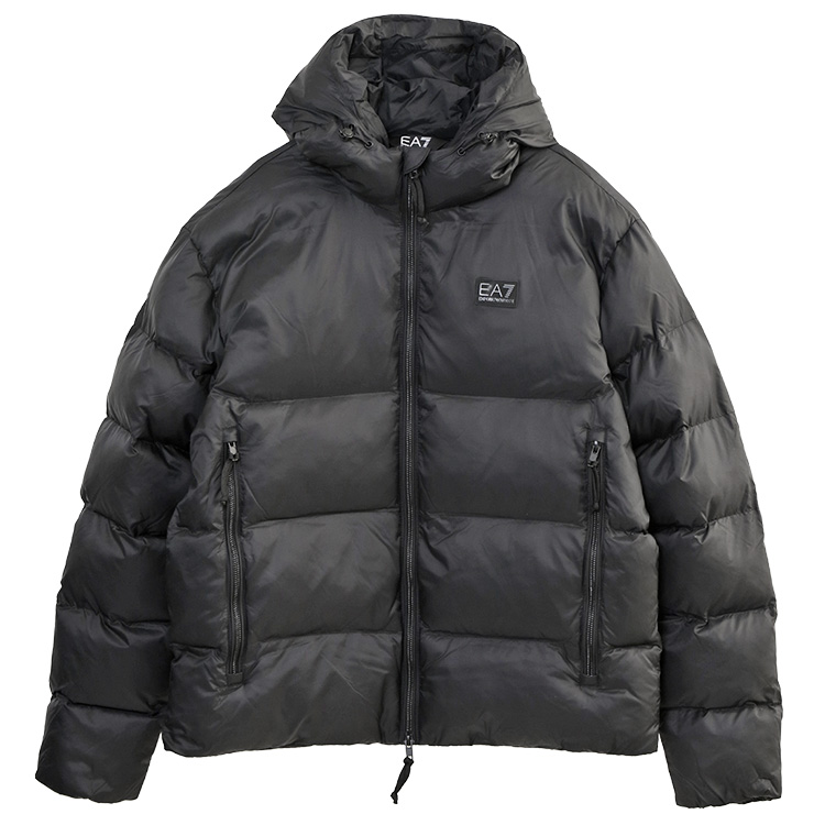 EA7 EMPORIO ARMANI 同色ロゴ パデッドジャケット 7M000694-AF15956