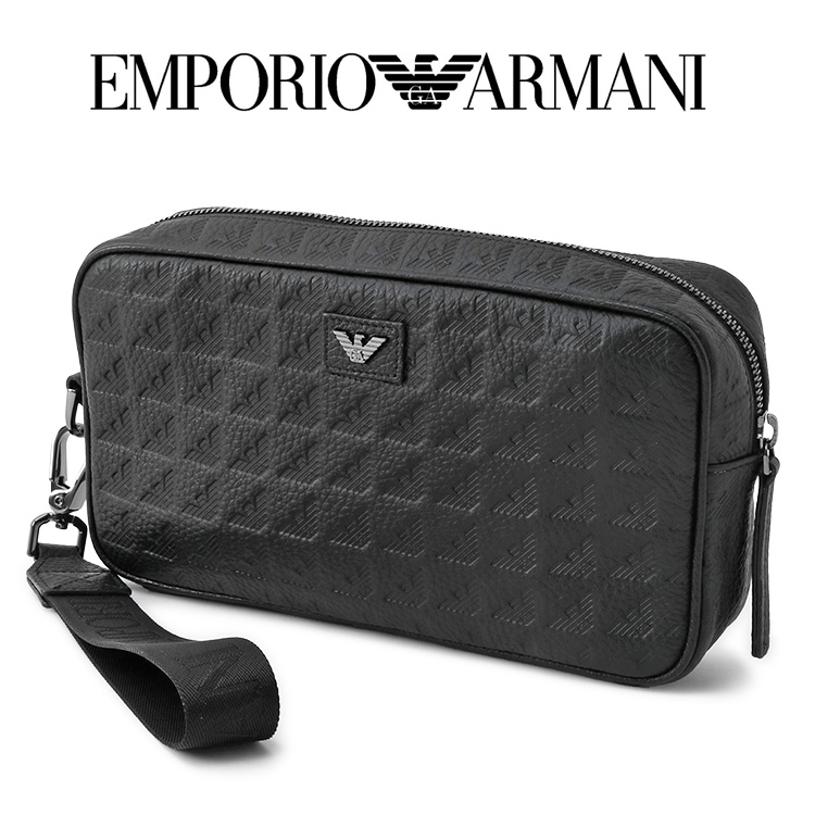 EMPORIO ARMANI アルマーニ バッグ トラベルポーチ レザー