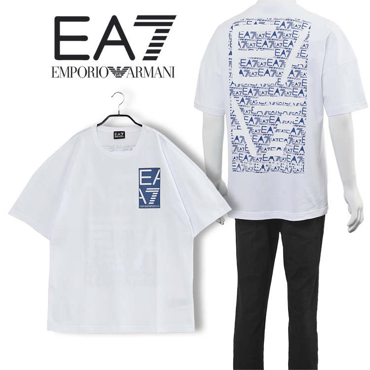 エンポリオ アルマーニ EMPORIO ARMANI EA7 Tシャツ Graphic Series レギュラープラスフィット  3RPT54-PJ7CZ-1100 ホワイト