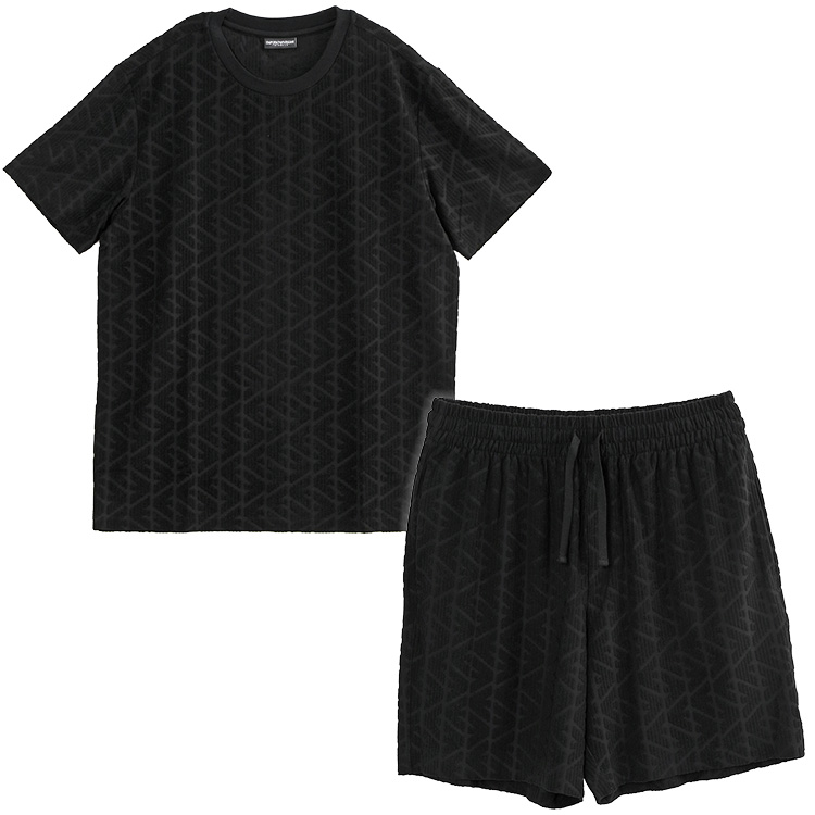 EMPORIO ARMANI アルマーニ セットアップ 総柄 エラスティック T