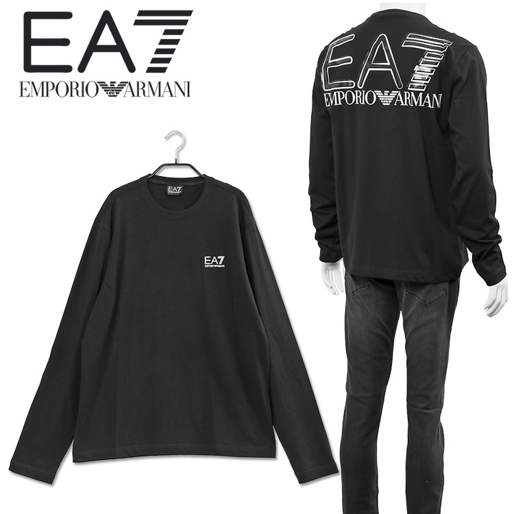 EMPORIO ARMANI 3LPT21 EA7 PJFFZ エンポリオアルマーニ ブラック メンズクルーネックロングTシャツ 楽天市場  エンポリオアルマーニ