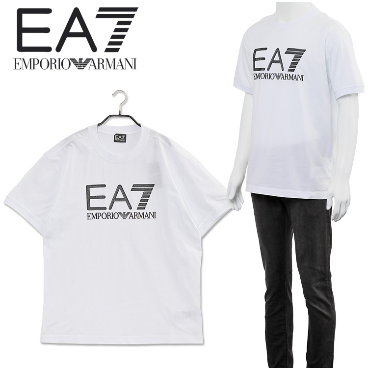 エンポリオアルマーニ EMPORIO ARMANI EA7 ラインストーン ロゴ 半袖 T