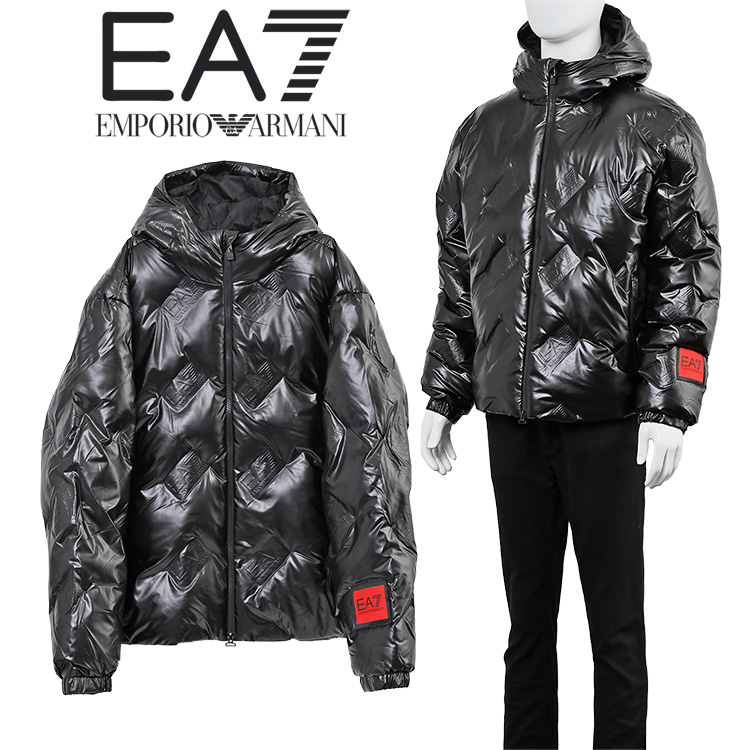 アルマーニ EMPORIO ARMANI EA7 ボンバージャケット オールオーバーロゴ 6RPB34-PNEIZ-1200