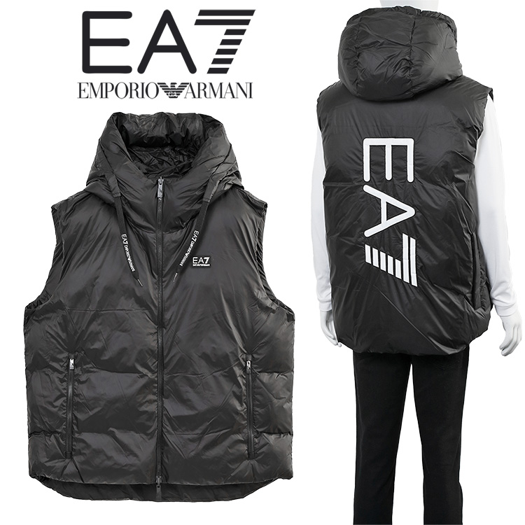EMPORIO ARMANI アルマーニ EA7 リバーシブル ジレ フード