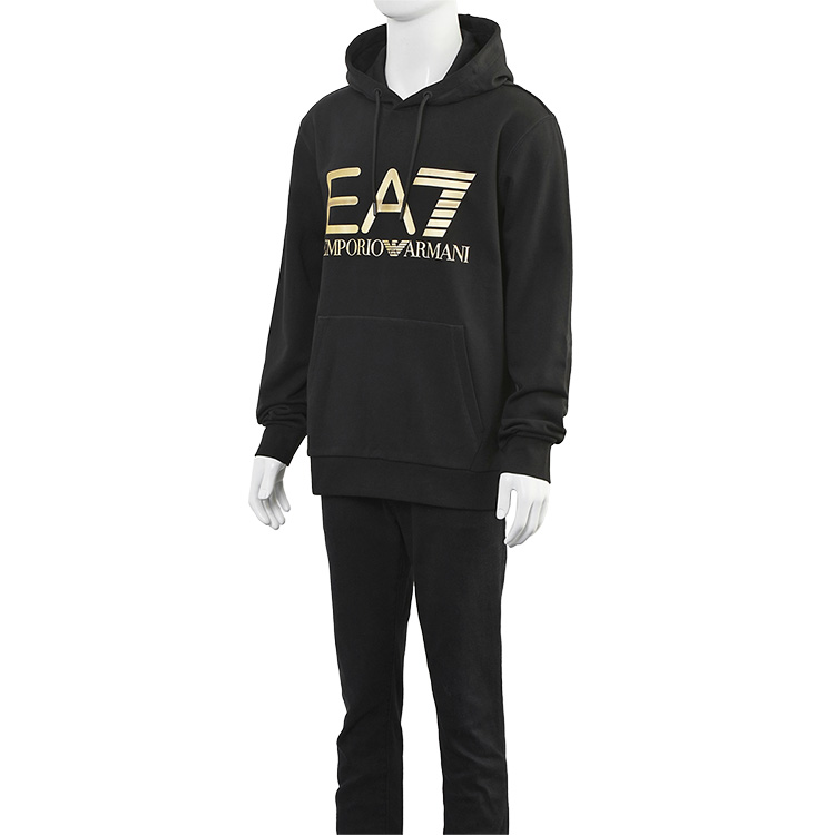 EA7 プルオーバー スウェット パーカー DPM16-PJSHZ-1200 EA7 アルマーニ EMPORIO ARMANI パーカー ロゴシリーズ フード
