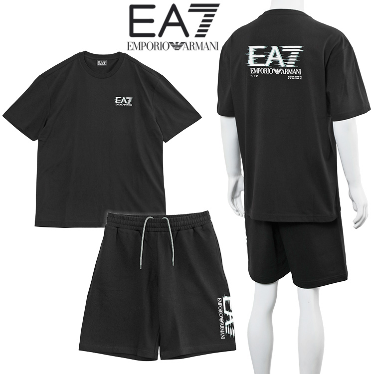 【大きい3L】エンポリオアルマーニEA7　セットアップ　スウェット　ハーフパンツ EA7 エンポリオ アルマーニ セットアップ Visibility Tシャツ