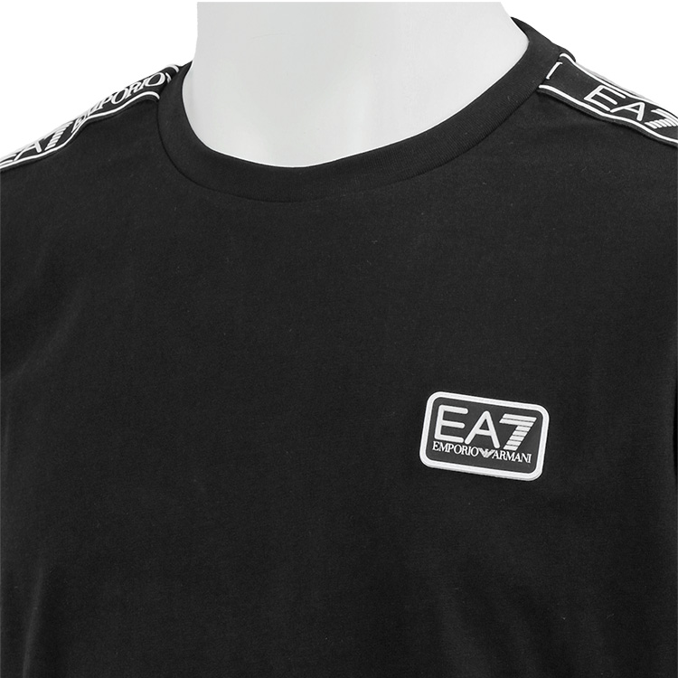 エンポリオ アルマーニ EMPORIO ARMANI EA7 半袖 Tシャツ 立体 ロゴテープ 3LPT18-PJ02Z-0200