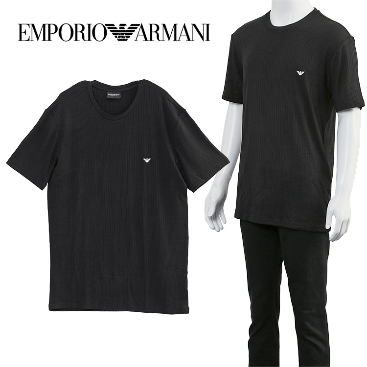 ARMANI UNDERWEAR Tシャツ 刺しゅうロゴ EM000379-AF12034-UC001 EMPORIO ARMANI エンポリオアルマーニ アンダーウェア クルー