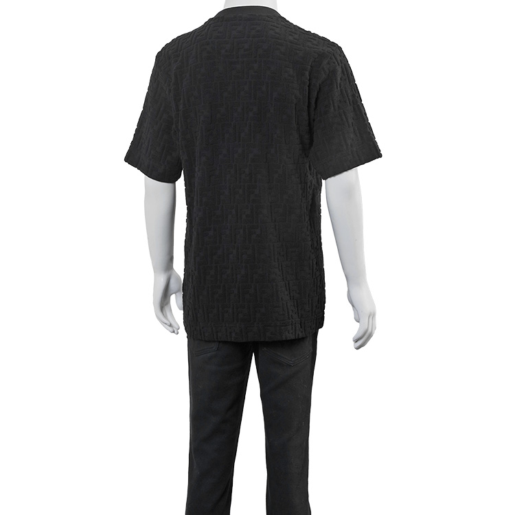 FENDI（フェンディ） 総柄 パイル Tシャツ FENDI ZUCCA SPONGE FY0936