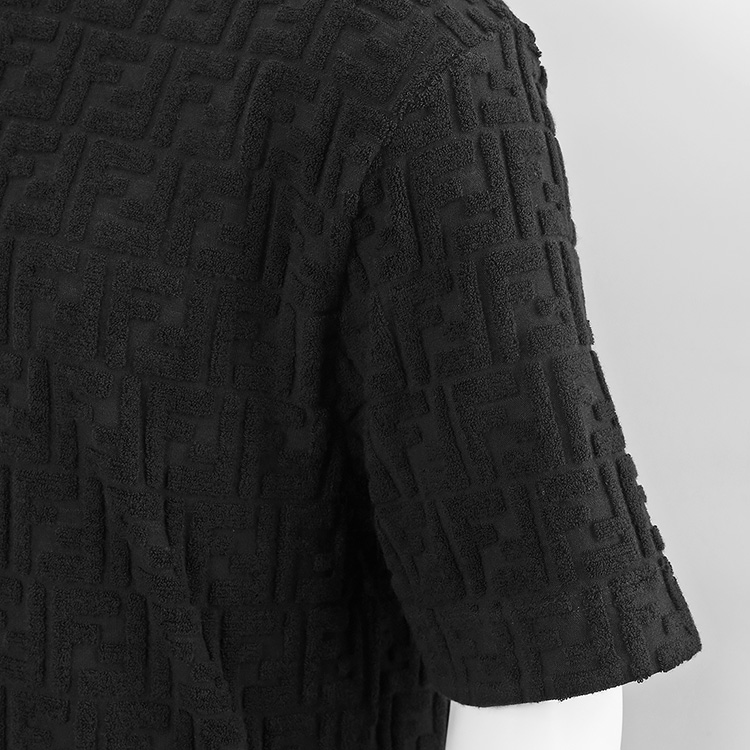 【美品】FENDI Tシャツ ズッカ 総柄 コットンピケ アイボリー XL fendi17092501_7.jpg