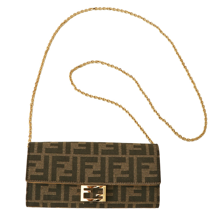 FENDI（フェンディ） バゲット チェーン付き 長財布 8M0365-A98P-F0A6E