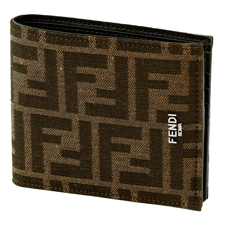 7月値下Fendi FFロゴ 三つ折り財布 ブラック/ベージュ 7月値下Fendi FFロゴ 三つ折り財布 ブラック/ベージュ
