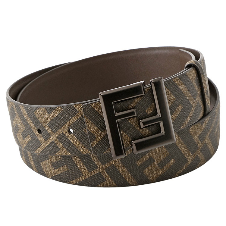 FENDI ベルト 茶 ゴールド金具 本革60-125cm対応　348 FENDI ベルト 茶 ゴールド金具 本革60-125cm対応 348 小物