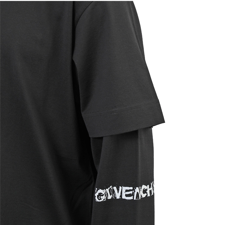 ジバンシィ GIVENCHY セラミックプリント オーバーサイズ Tシャツ レイヤード ロンT BM71C73Y6B-001