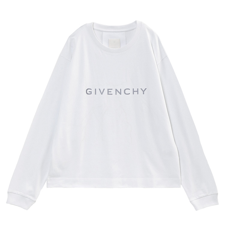 ジバンシィ GIVENCHY ロンT リフレクティブモチーフ ルーズフィット Tシャツ BM71KK3YJ9-100 WHTE｜importbrand-jp｜02