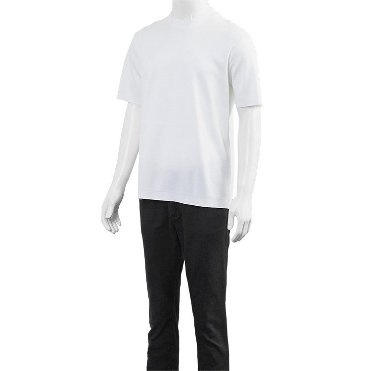 HERNO エフェクト ニット Tシャツ JG000206U-52059-1000 BIANCO HERNO ヘルノ ニット Tシャツ JG000206U-52059-1000_BIANCO