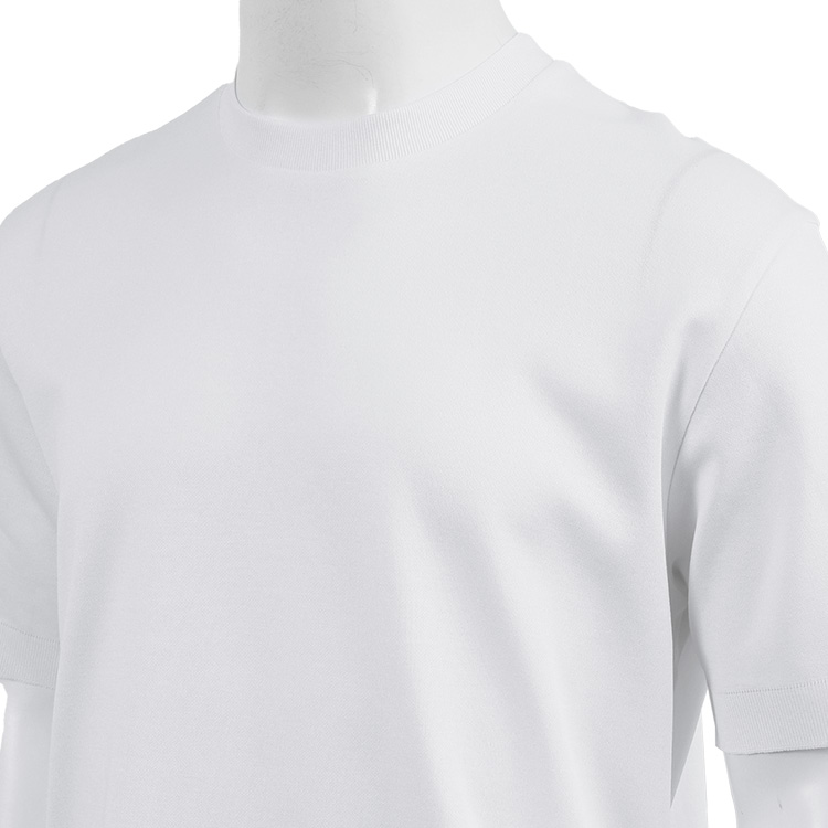 HERNO エフェクト ニット Tシャツ JG000206U-52059-1000 BIANCO HERNO ヘルノ ニット Tシャツ JG000206U-52059-1000_BIANCO