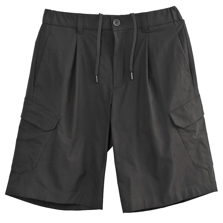 HERNO ヘルノ ショートカーゴパンツ ストレッチ バミューダ ハーフパンツ ブラック NERO PT000182U-12503Z-9300 メンズの画像