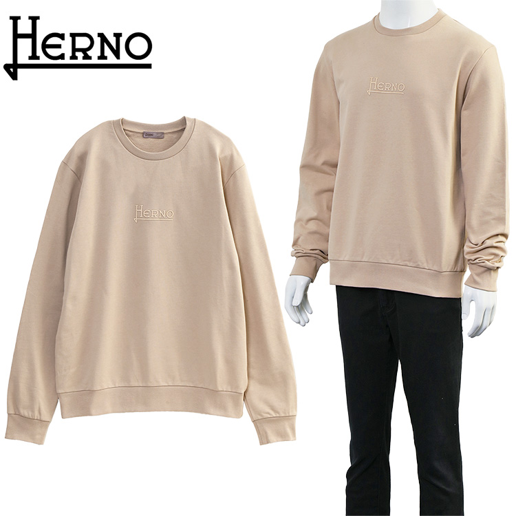 HERNO（ヘルノ） リゾート HERNO RESORT 同色ロゴ トレーナー 