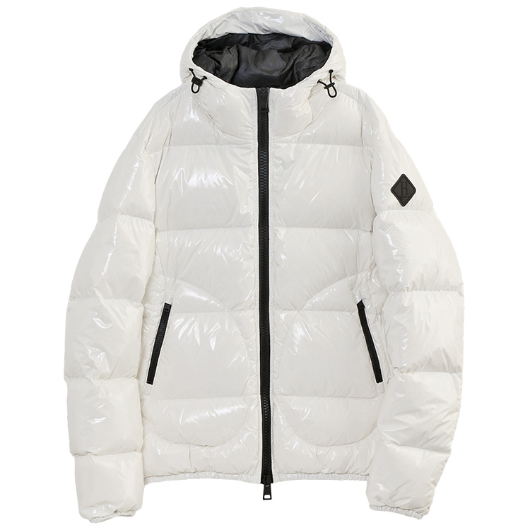 19 ヘルノ ダウンジャケット フード 2WAY ロゴ ホワイト 白 M 38 Herno ヘルノ ホワイト ダウンジャケット