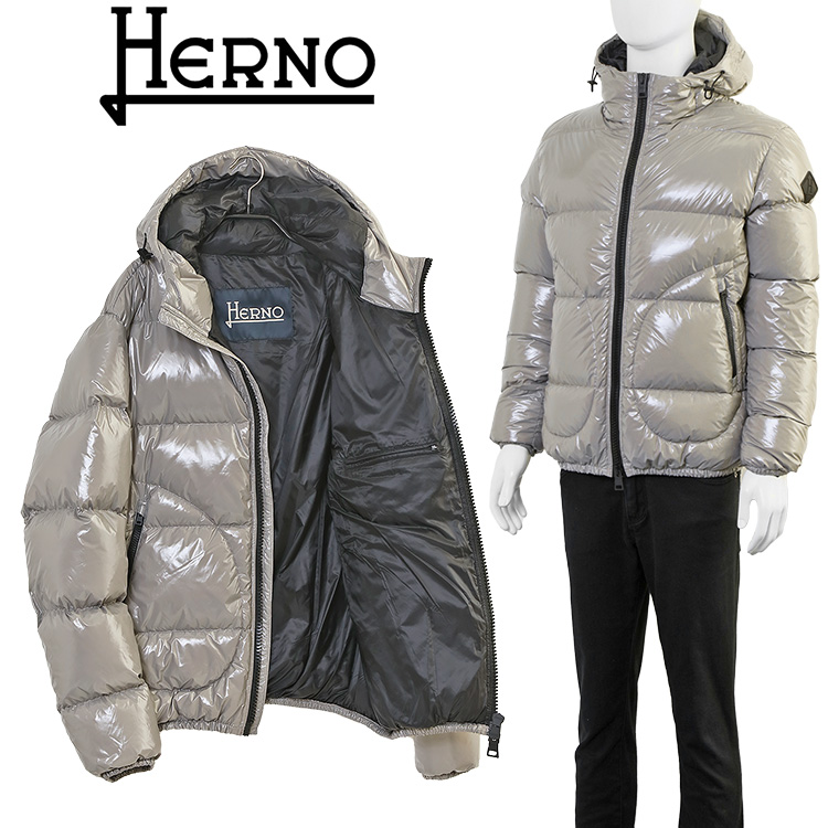 ヘルノ HERNO グロス / GLOSS ショート ダウンジャケット PI001133U-12220Z-9406 GRIGIO PERLA グリジオ  ペルラ : herno18102408 : IMPORTBRAND JP - 通販 - Yahoo!ショッピング