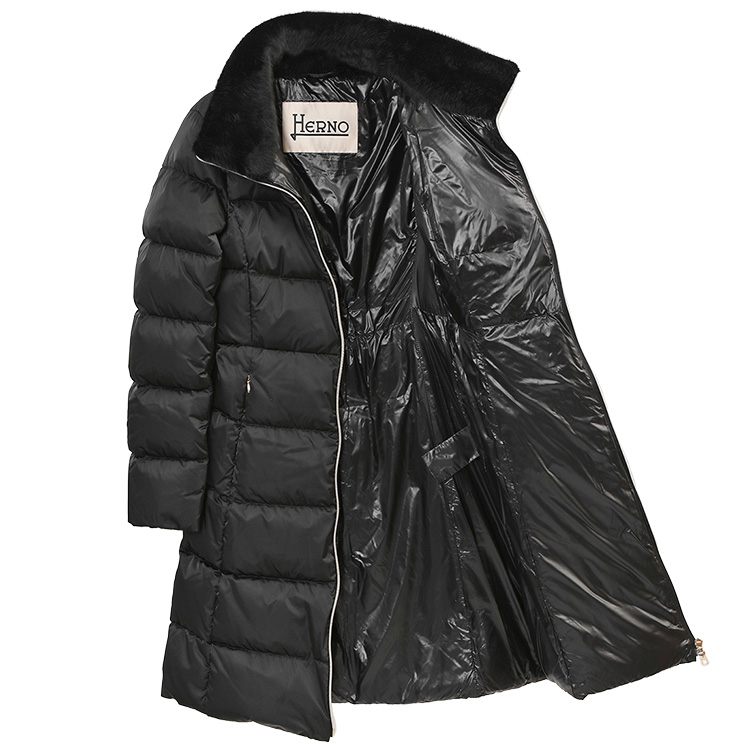 HERNO（ヘルノ） ダウン レディース フェイクファー ダウンコート