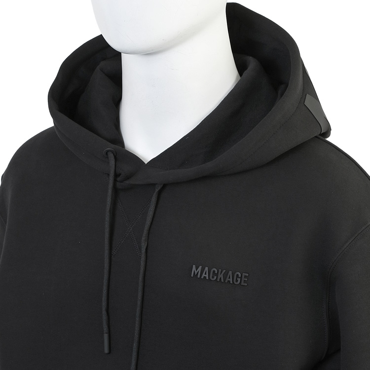Mackage マッカージュ 同色ロゴ パーカー ダブルフェイスジャージー