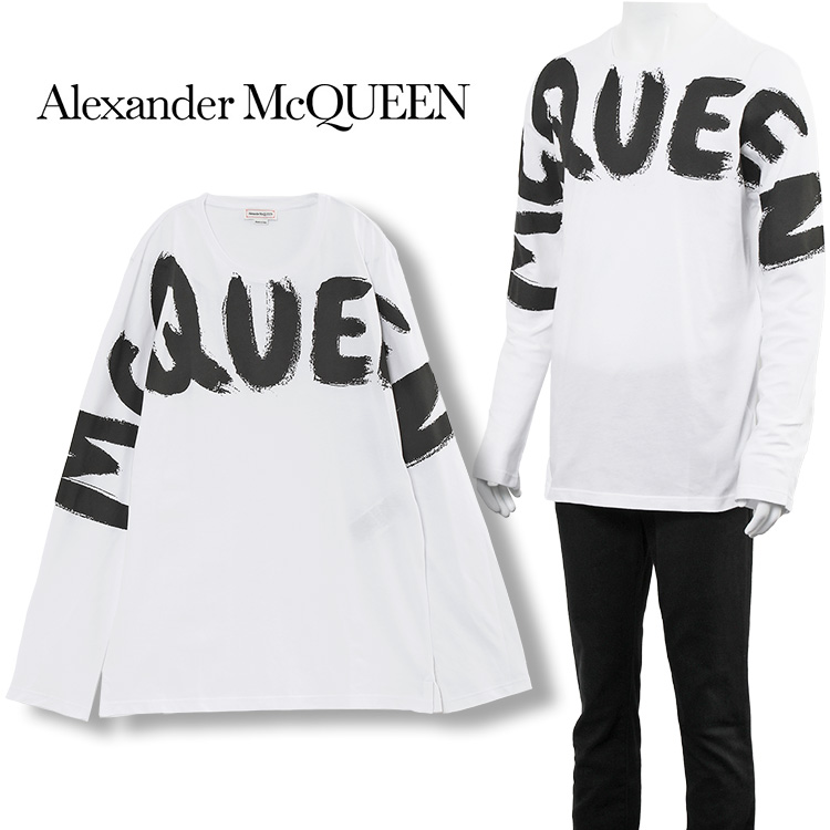 アレキサンダー マックイーン ALEXANDER McQUEEN ロンT McQueenグラフィティ 664426-QTZ89-0900