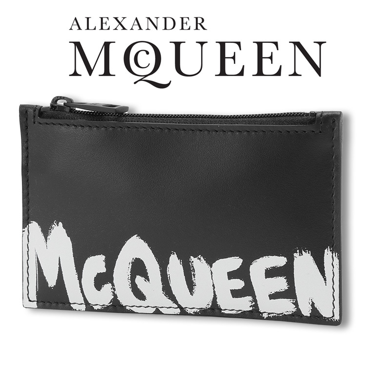 ALEXANDER McQUEEN カラビナ キーリング付き ジップ カード