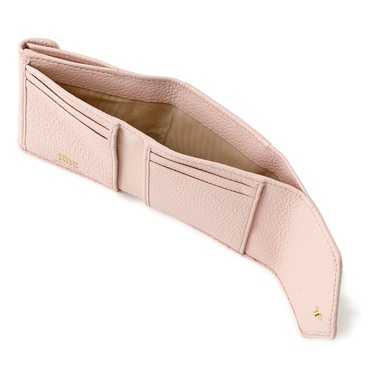 miu miu（ミュウミュウ） ヴィッテロダイノレザーフラップ付 折り財布