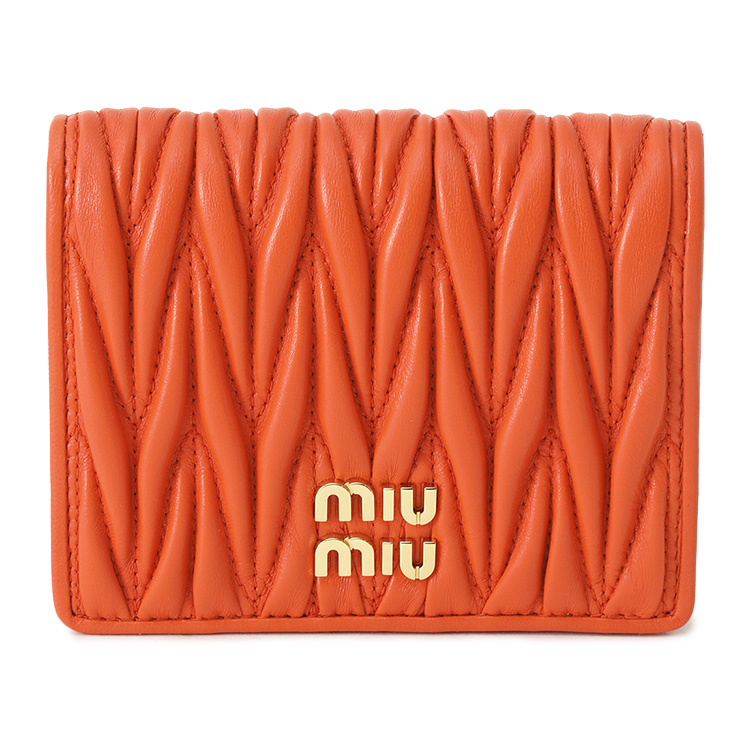 ミュウミュウ 財布 二つ折り バイカラー（レディースファッション