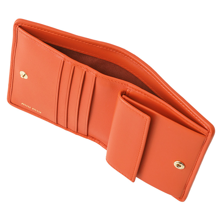 miu miu（ミュウミュウ） マテラッセ 二つ折り財布 5MV204-AFPP-F0049