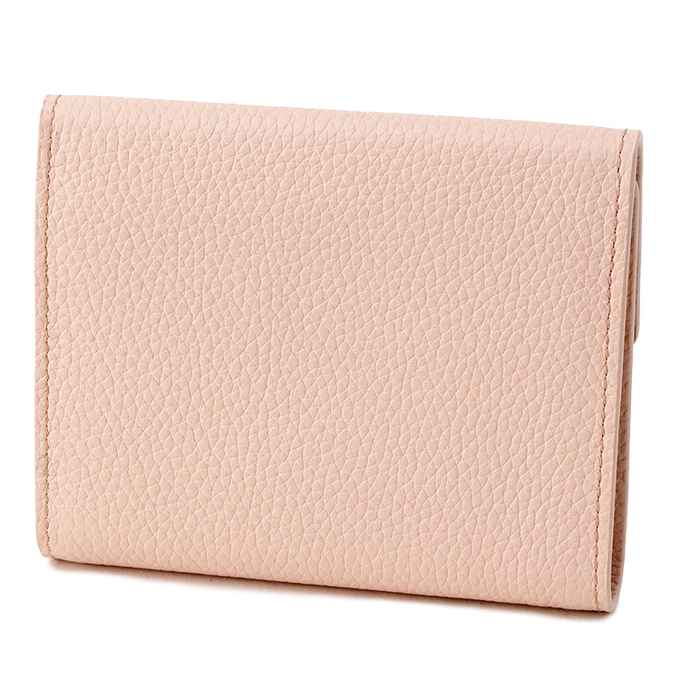 m♡！超美品✨ MIU MIU 三つ折り財布 レザー ピンク系 レター型 miu miu（ミュウミュウ） 三つ折り財布 MIUMIU 5MH040 ADT7 F0LOZ