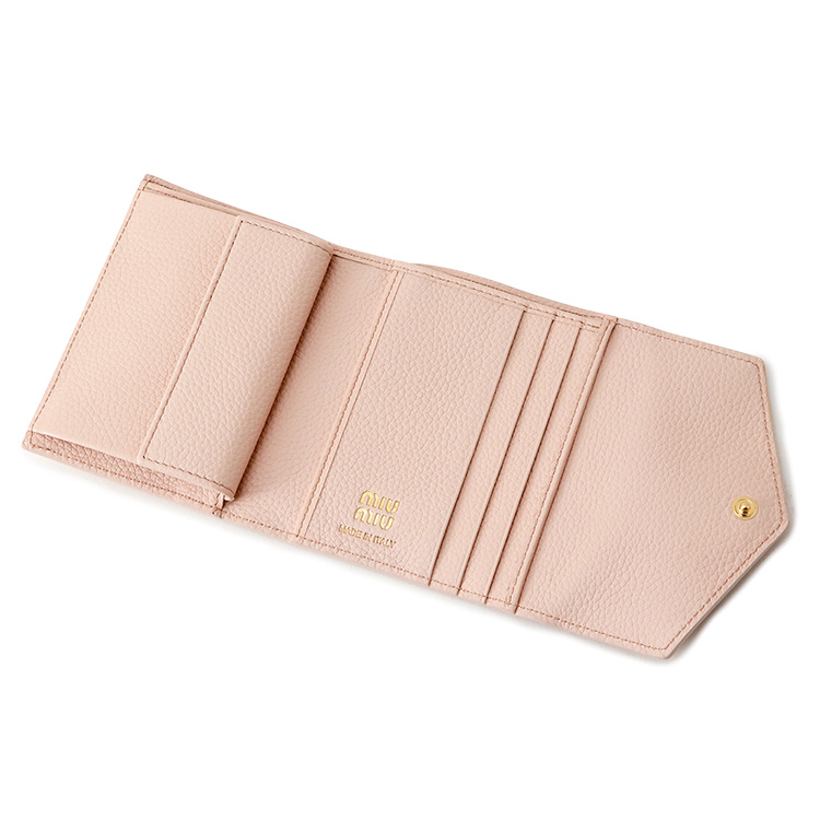 miu miu（ミュウミュウ） 三つ折り財布 MIUMIU 5MH040 ADT7 F0LOZ