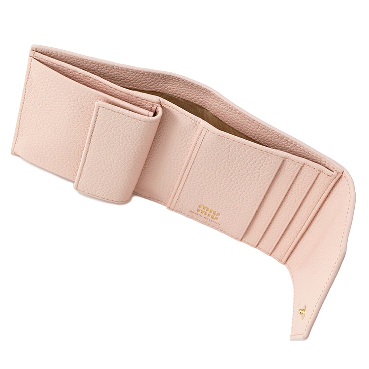 miu miu（ミュウミュウ） 三つ折り財布 MIUMIU 5MH040 ADT7 F0LOZ