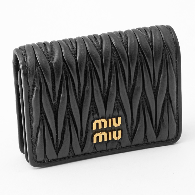 ✨新品未使用✨　miumiu ミニ財布　クロコ　レター　ペーパーミニ　折り財布 miu miu（ミュウミュウ） 二つ折り財布 MIUMIU 5MV021 AFPP F0002