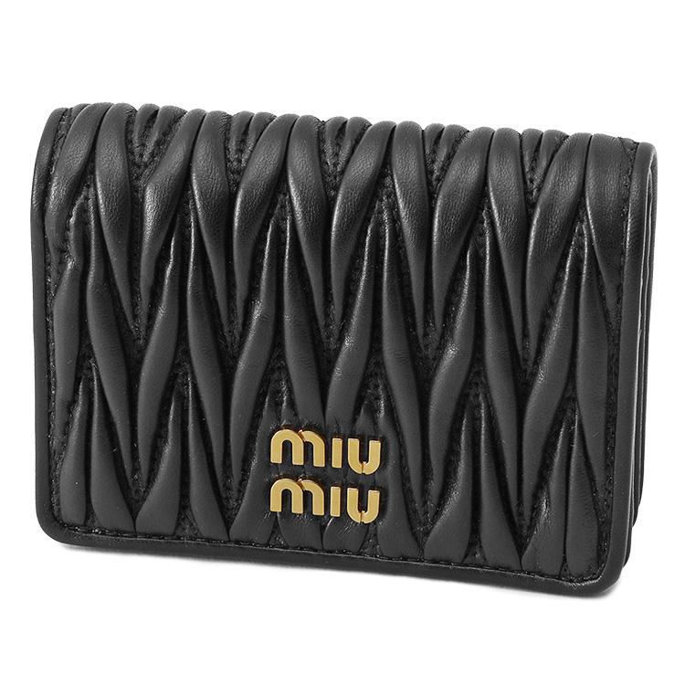 の*ぶ様 ☆新品☆miu miu ターコイズ 二つ折り財布 Amazon | (ミュウ ミュウ) MIU MIU 二つ折り財布 MATELASSE グリーン