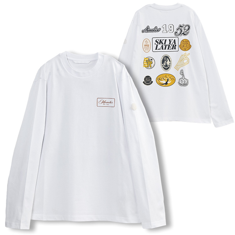 MONCLER（モンクレール） ロンT 長袖 Tシャツ SKI YA LATER 8D000-10