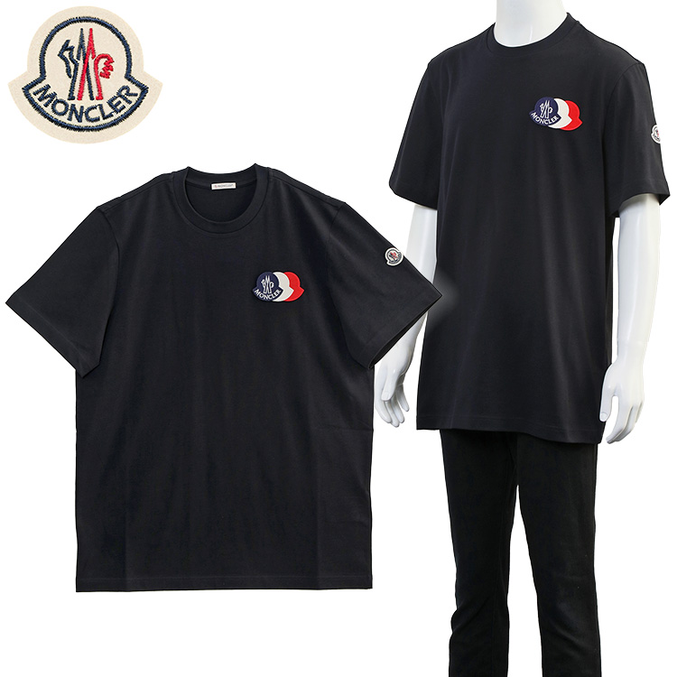 MONCLER（モンクレール） MONCLER Tシャツ トリコロールパッチ 8C000