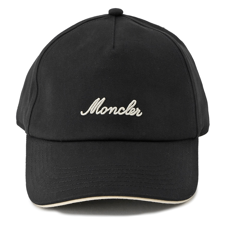 MONCLER モンクレール ベースボールキャップ メンズ ロゴキャップ 999 ブラック 3B000-07-0U618の画像