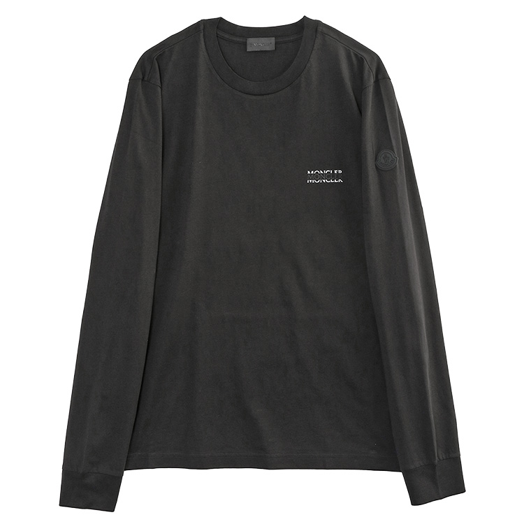 MONCLER Matt Black ロングスリーブTシャツ 999 ブラック 8D000-04-89AYW-999の画像