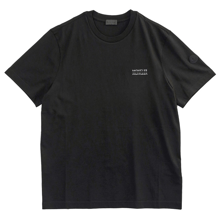 モンクレール MONCLER Matt Black Tシャツ クルーネック 8C000-07-89AYW-999 メンズの画像