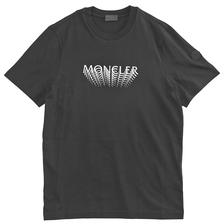 MONCLER Matt Black Tシャツ 999 ブラック 8C000-22-89AYW-999の画像