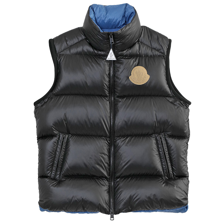 MONCLER ダウンベスト Sumido 1A001-89-595GJ SUMIDO-995 ブラック ブルーの画像