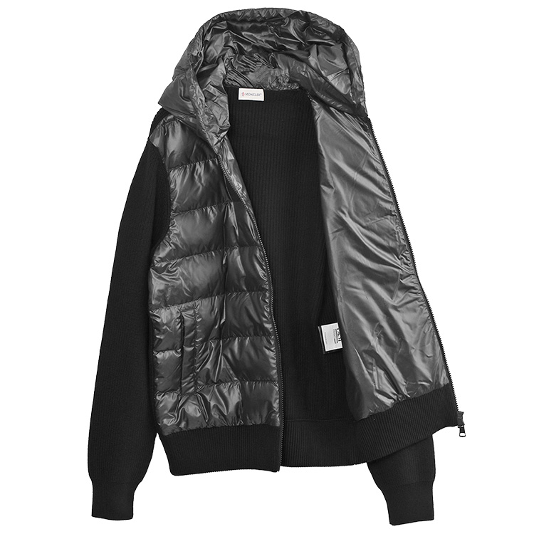 MONCLER（モンクレール） ダウン × ウールニット カーディガン 9B000