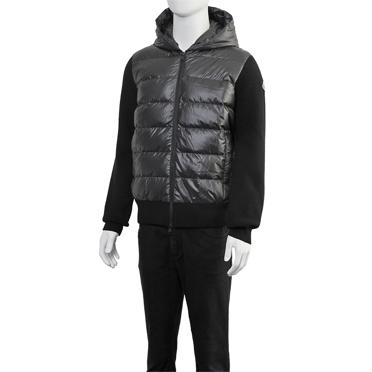 MONCLER（モンクレール） ダウン × ウールニット カーディガン 9B000