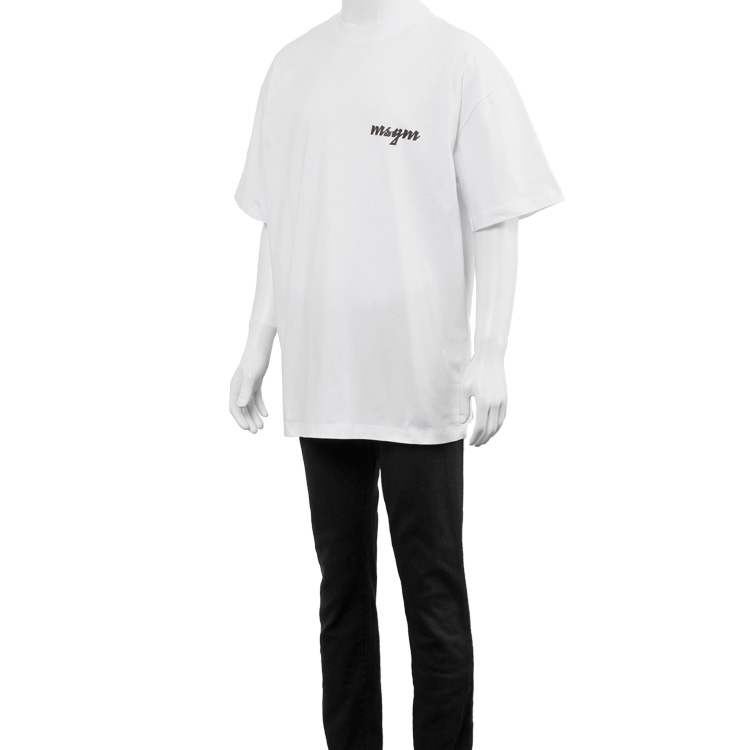 MSGM エムエスジーエム Tシャツ バックプリント オーバーサイズ